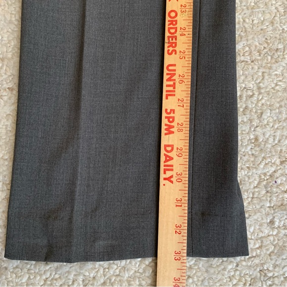 Ellen Tracy Stretch Straight Leg Trousers ~ Size 8 ~ Charcoal ~ Classic Workwear - Picture 8 of 14